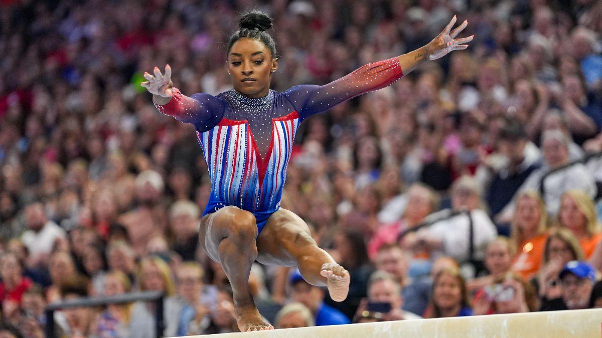 Simone Biles es un auténtico espectáculo