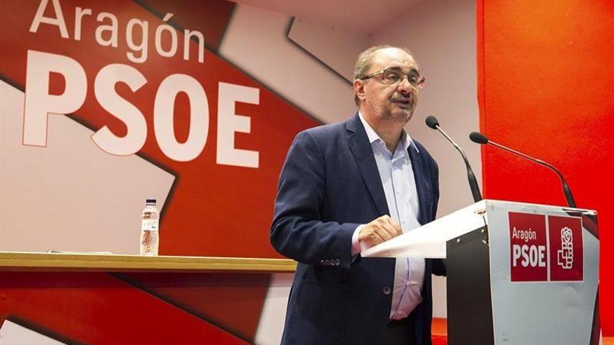 Lambán promete poner al PSOE Aragón en la punta de lanza de la solución catalana