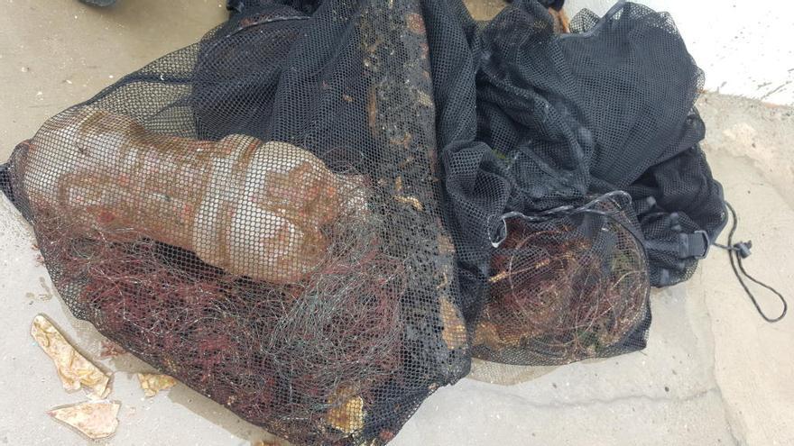 Objetos encontrados en los fondos marinos de Canet d&#039;en Berenguer