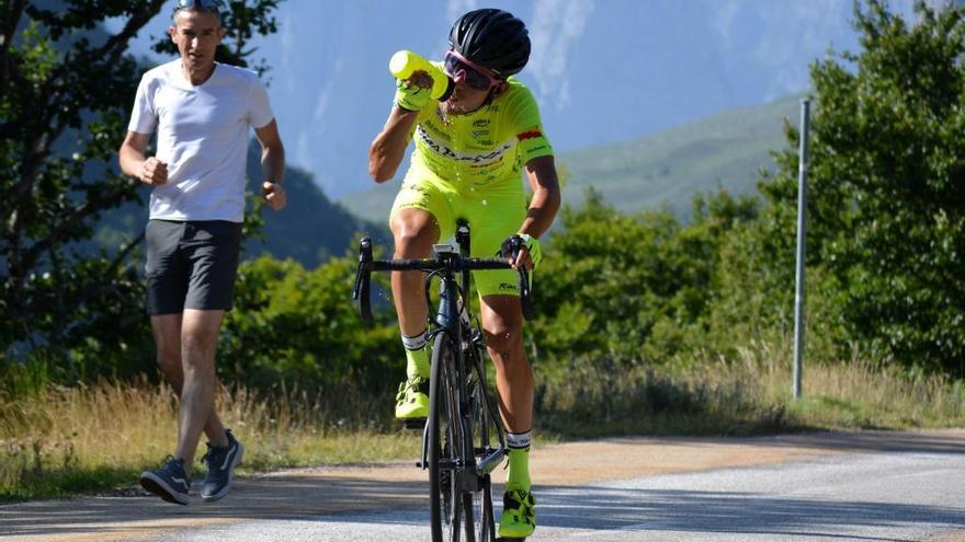 Samuel Blanco, durante una carrera con el Vigo-Rías Baixas. // Ana Domínguez