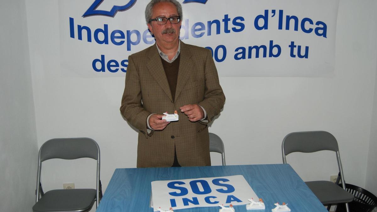 Àngel Garcia, el incombustible líder de Independents d'Inca, volverá a presidir la lista electoral del partido.