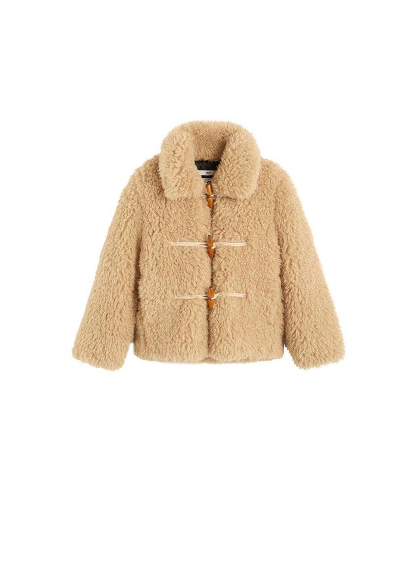 Chaqueta de borreguito con capucha (Precio: 69,99 euros)