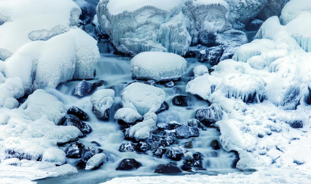 Les cascades del Niàgara, congelades