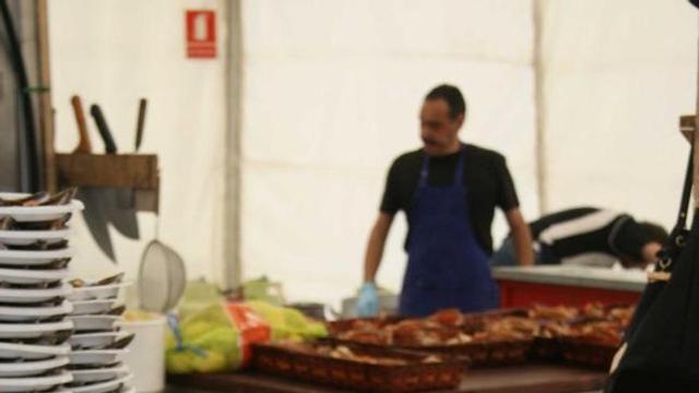La cocina del Festival del Marisco de Candás.