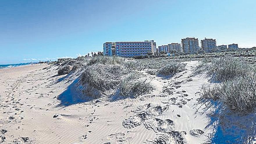 Platja del sud de València amb regressió
