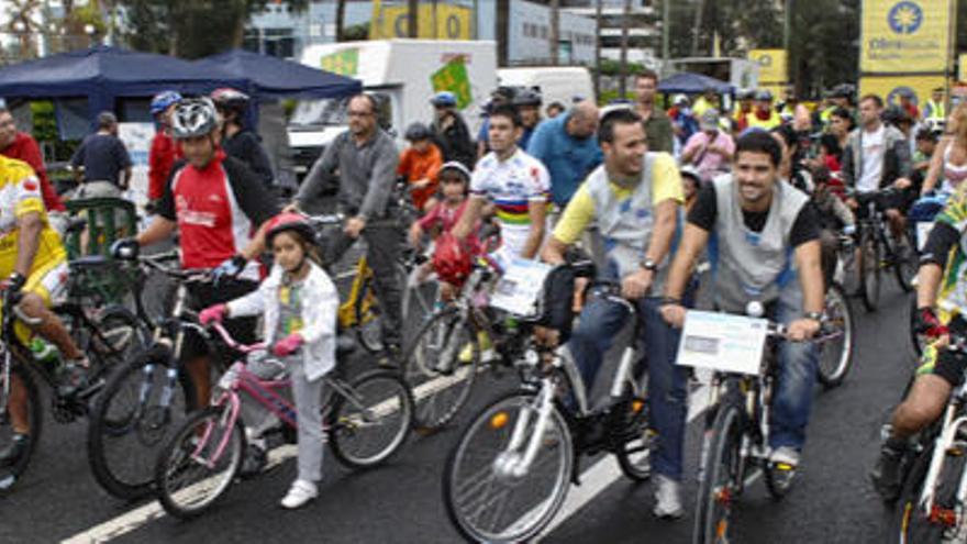 Imagen de archivo de la celebración del Día de la Bicicleta en la capital grancanaria.