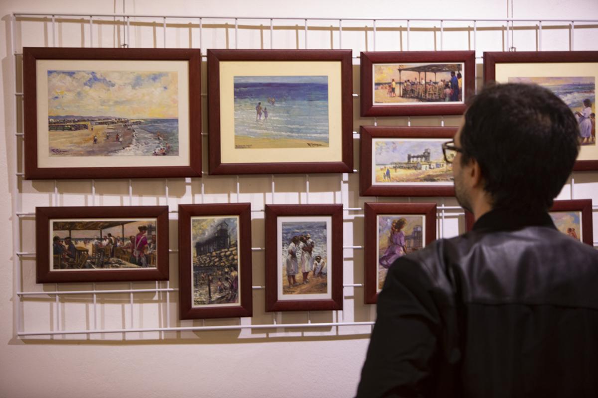 La Asociación de Patrimonio Industrial de Puerto de Sagunto inaugura la exposición de Ramón Rodríguez  "Miradas de ayer. Pinceladas de la memoria"