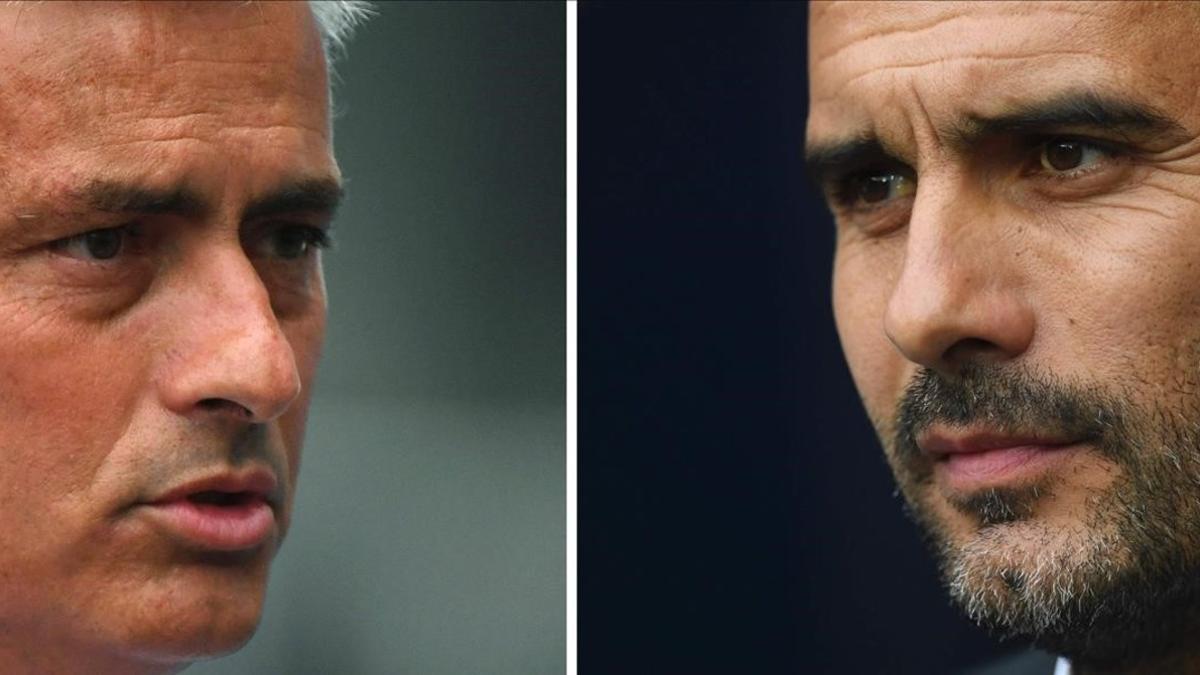 Mourinho y Guardiola, cara a cara.