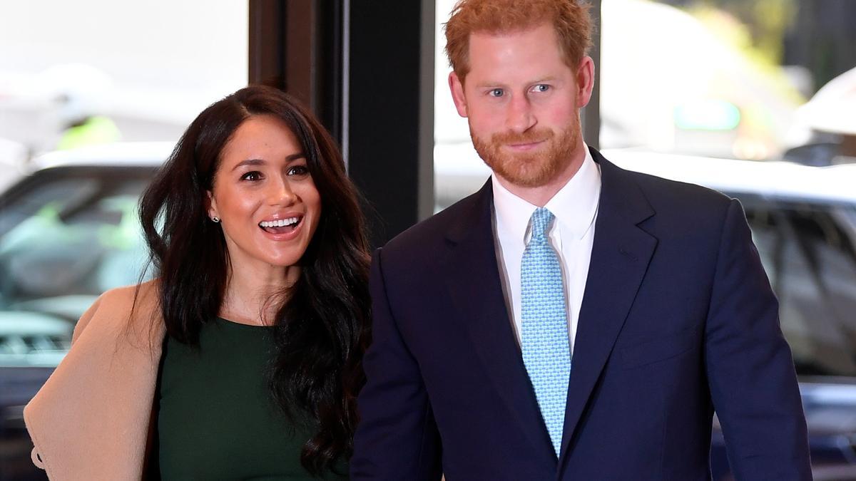 Una imagen de Meghan Markle y el príncipe Harry.