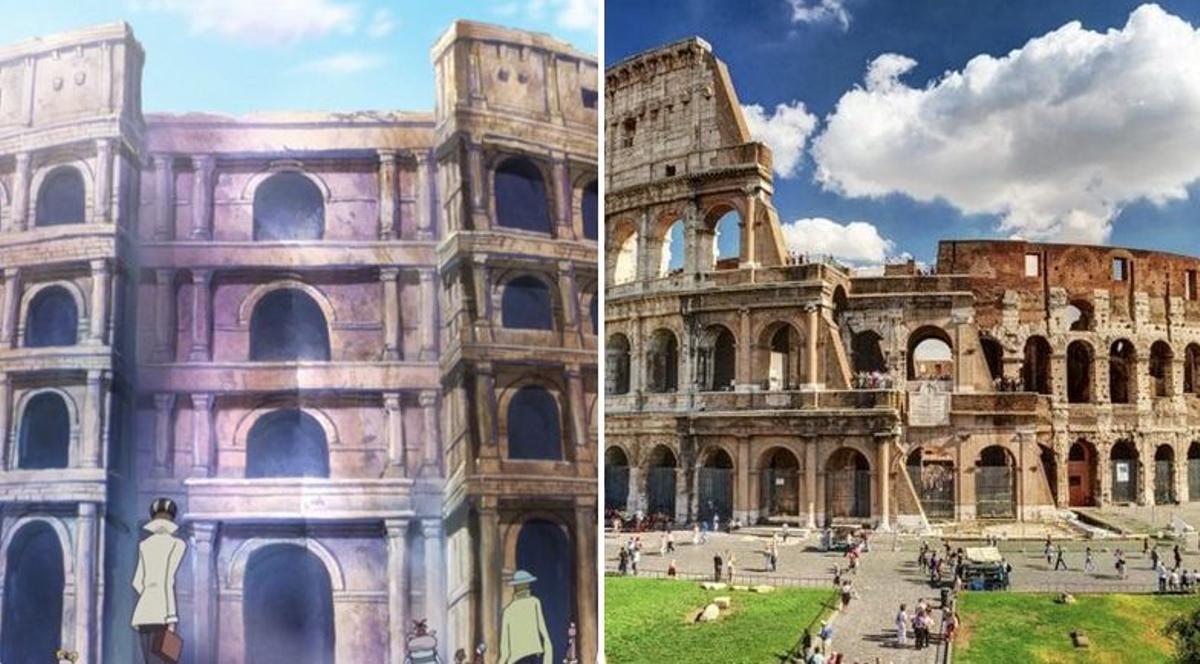 Referencia de One Piece en Roma