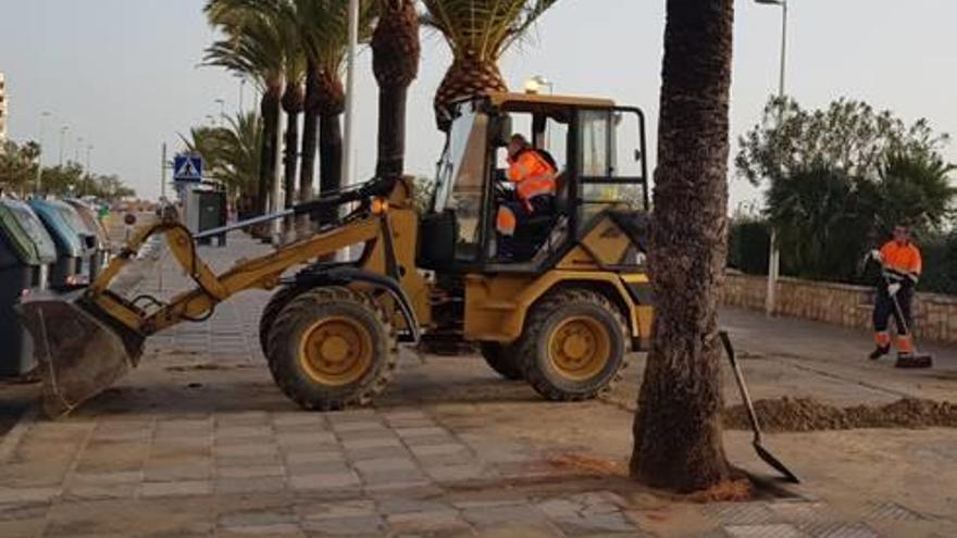 Refuerzos de limpieza que aún seguirán en Sagunt y Canet d&#039; En Berenguer