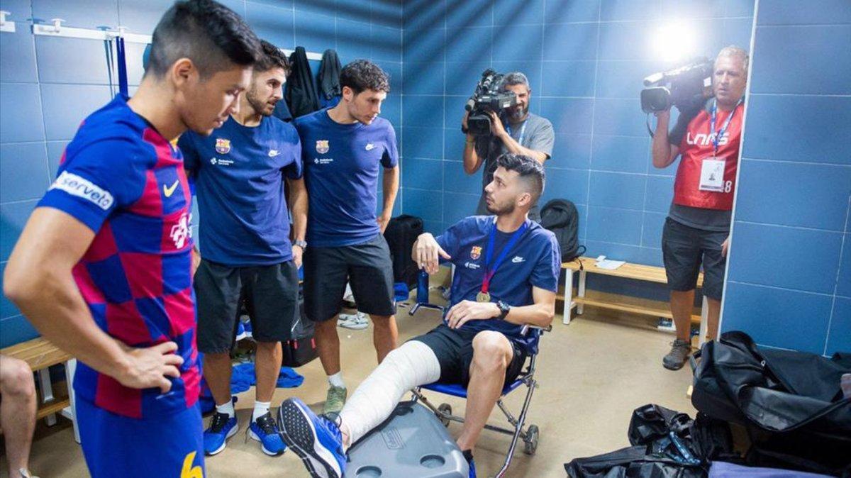 Esquerdinha ya percibió la gravedad de la lesión en el pabellón de Guadalajara