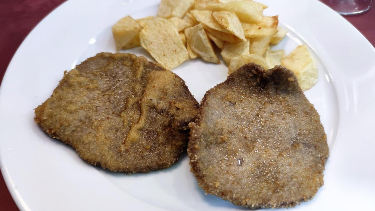 La carne rebozada del restaurante Carina.