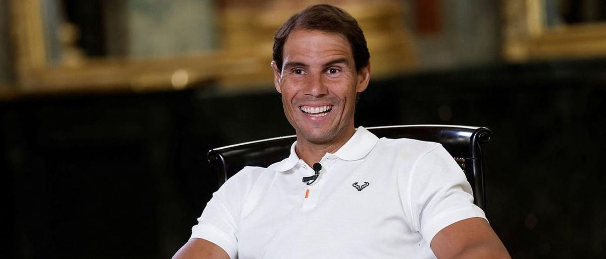 Rafa Nadal, en un momento de la entrevista.