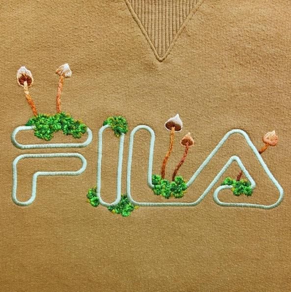 Bordados de James Merry: sudadera de Fila