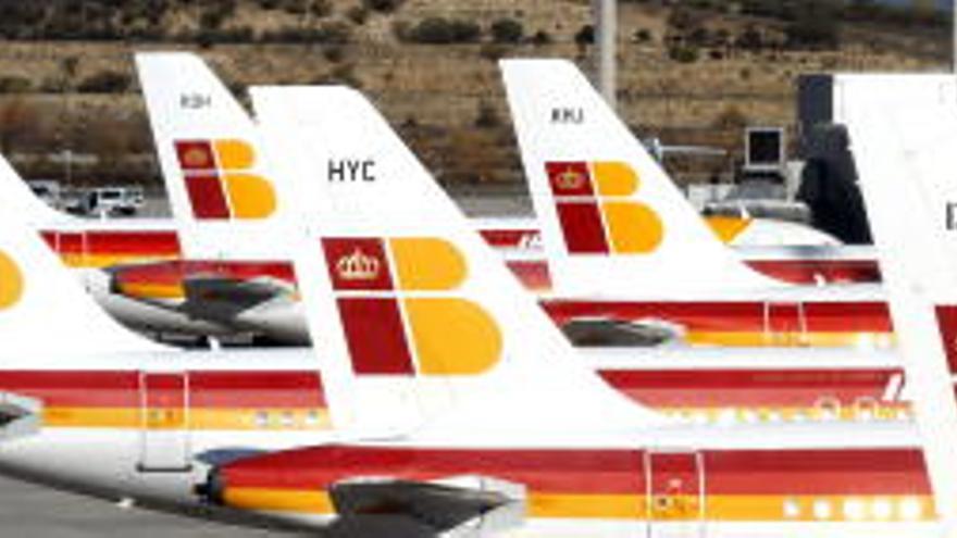 Flota de aviones de Iberia.