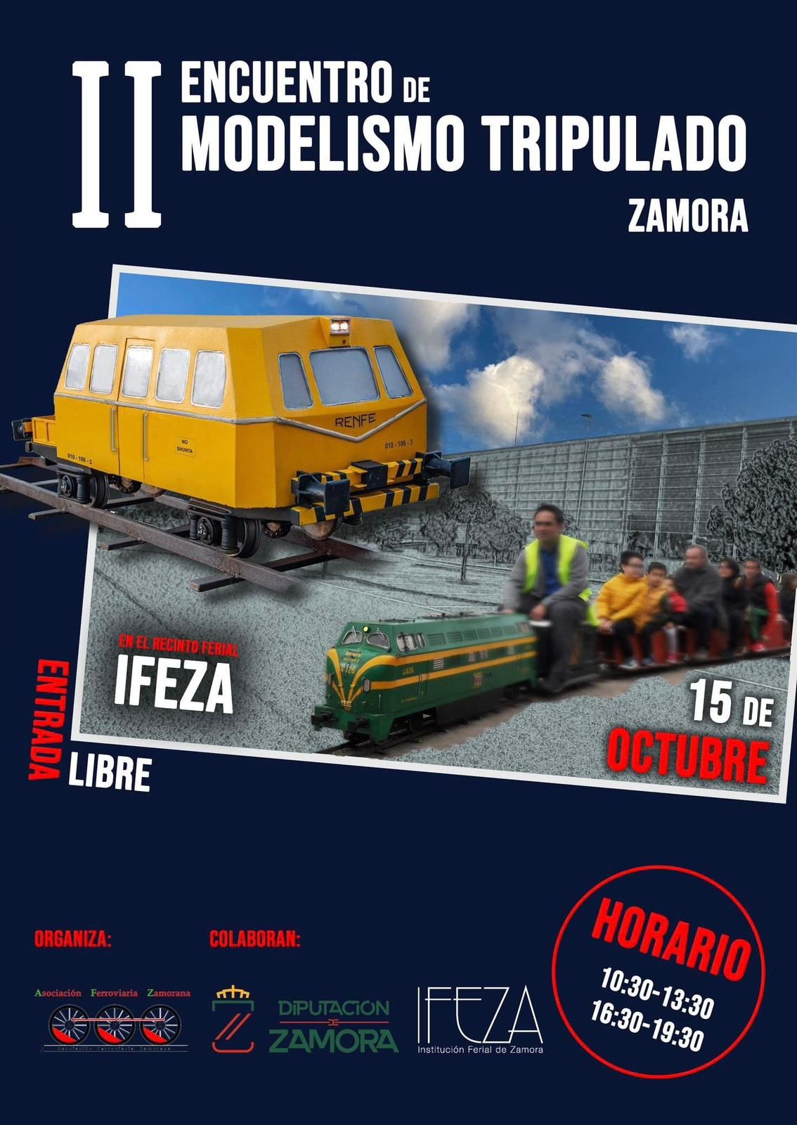 Cartel del II Encuentro de Modelismo Tripulado de Zamora.