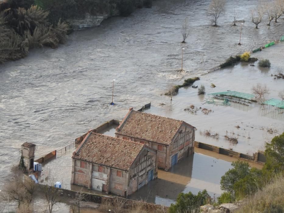 L'efecte del temporal a Sallent