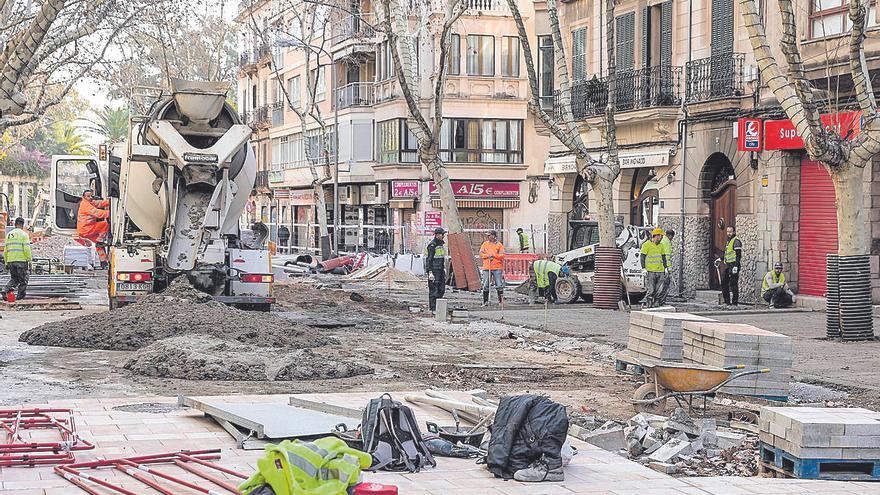 Las obras de Nuerdduna entrarán en la plaza de las Columnas a mediados de marzo