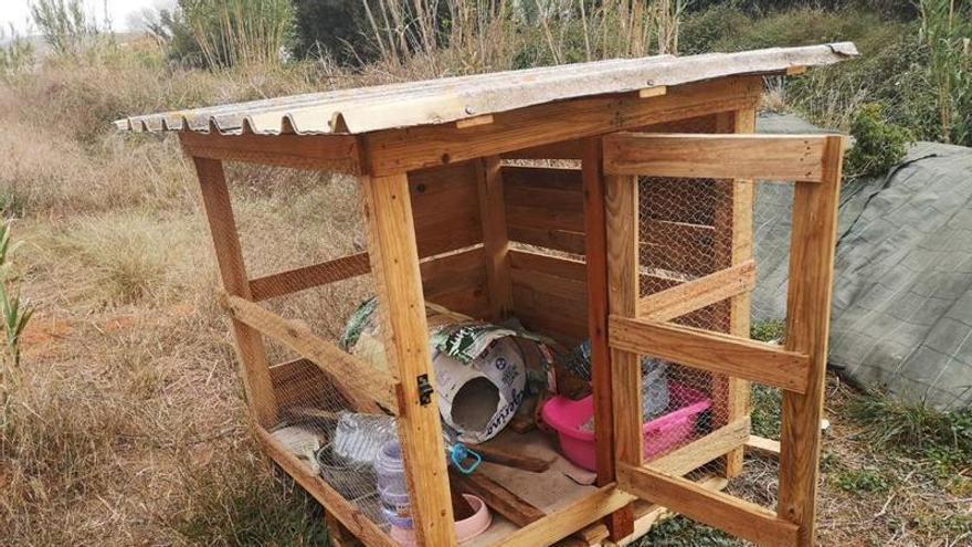 Destrozan las casetas de una colonia felina de Rafelguaraf