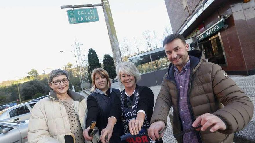 Por la izquierda, Olvido García, Lucía Girona, Geli Palomino y Carlos Ramos.