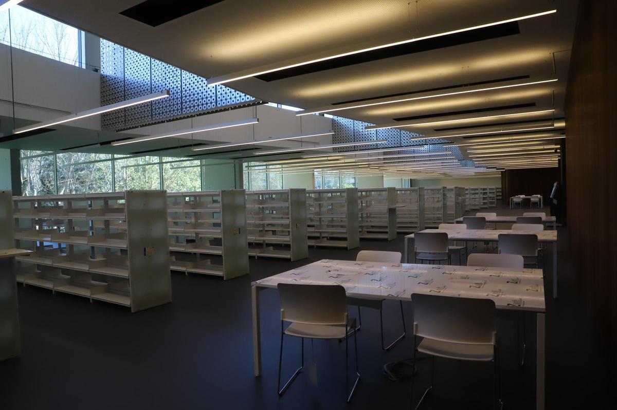 Imagen del interior de la nueva Biblioteca Pública del Estado en Córdoba.