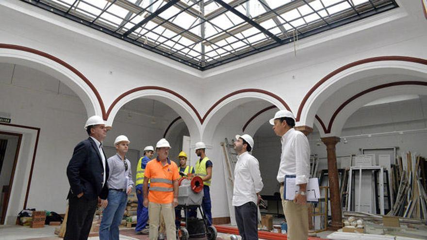Visita a las obras del conservatorio.