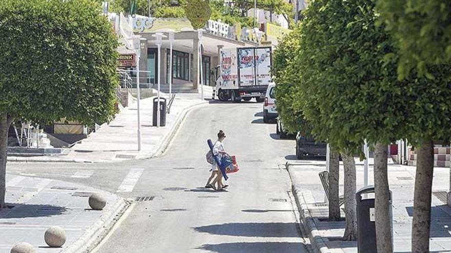 La calle Punta Ballena de Magaluf, el pasado viernes.