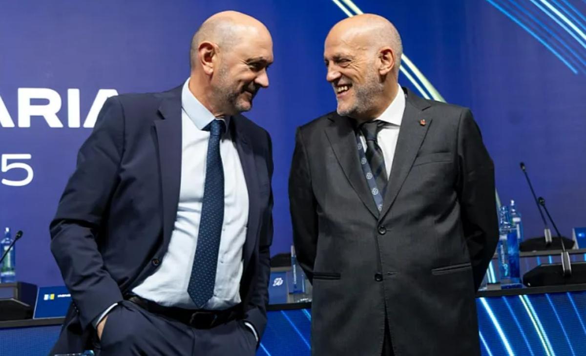 Rafael Louzán y Javier Tebas.