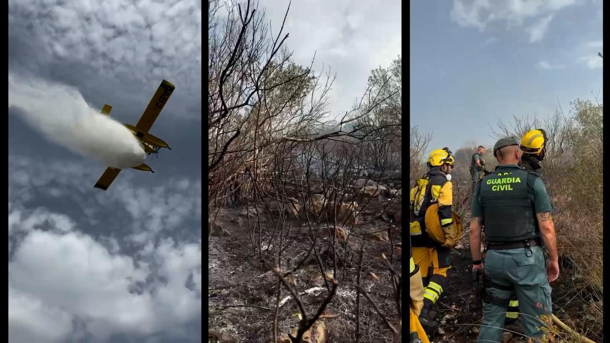 Controlado el incendio de la Urbanización es Puig de sa Bassa, en Son Servera