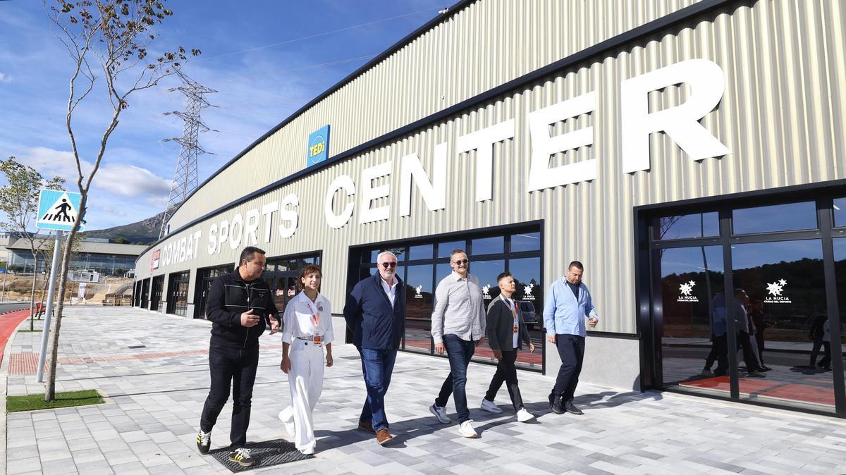 Sandra Sánchez a su llegada al «Combat Sports Center La Nucía».