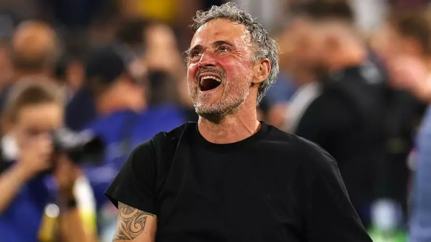 Luis Enrique: "Estamos muy felices, y ahora es el momento de celebrar"