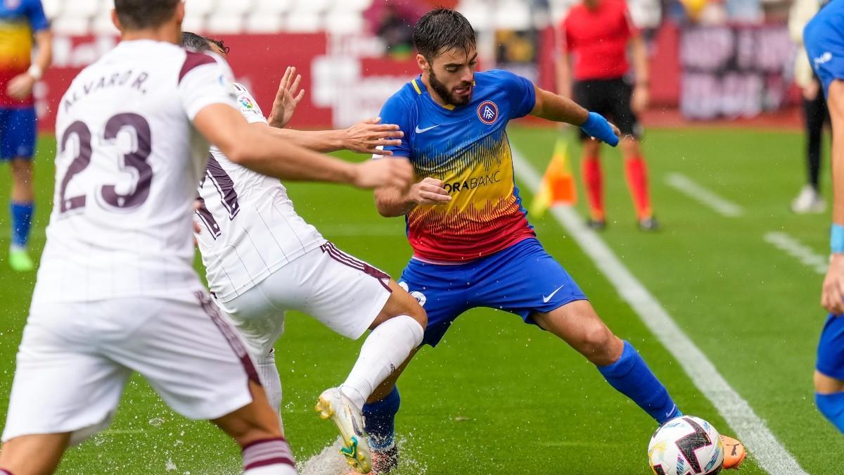 Acción del encuentro entre el Albacete y el Andorra