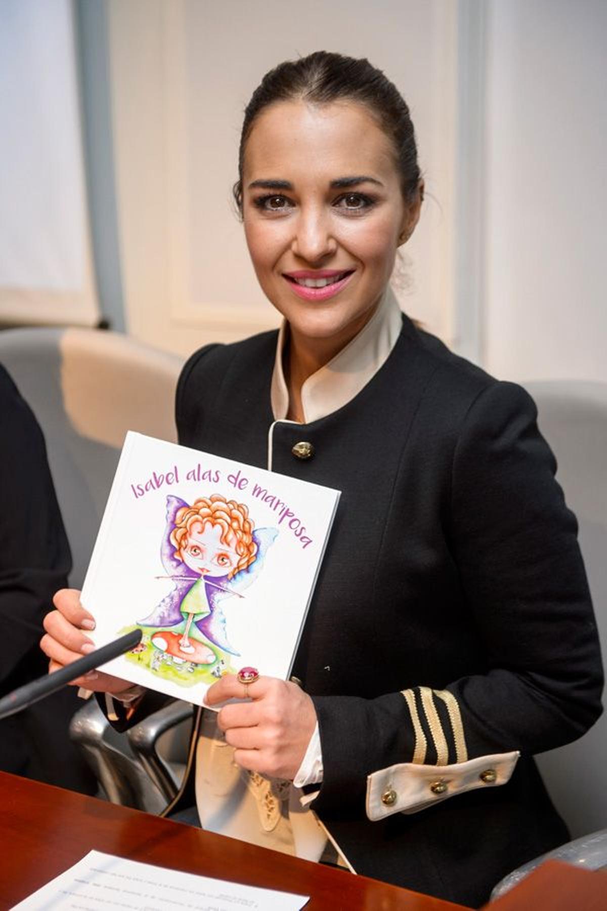 Paula Echevarría presentando el libro 'Isabel, alas de mariposa'