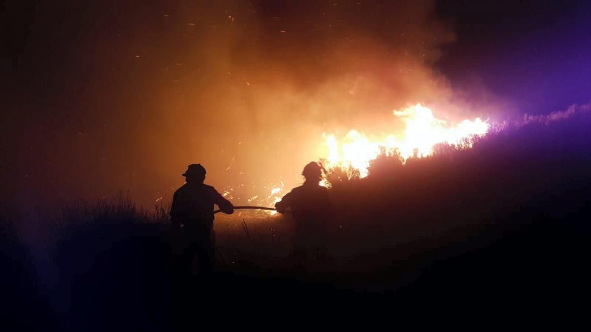 Incendio en la Sierra de Alcubierre