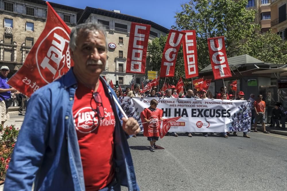 Manifestación del Primero de Mayo en Palma