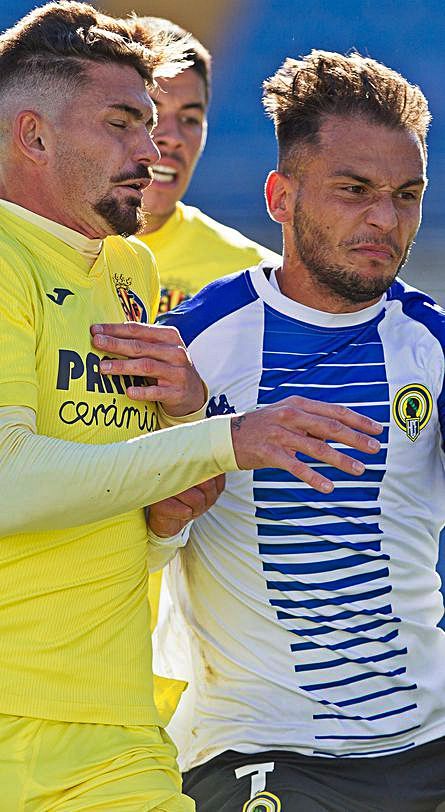 Borja en el partido contra el Villarreal B