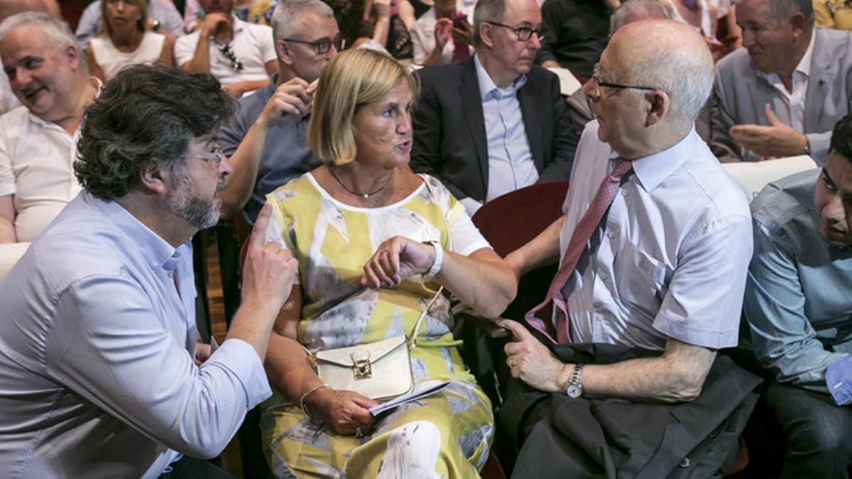 Castellà, De Gispert y Rigol, en el acto de presentación de Demòcrates de Catalunya