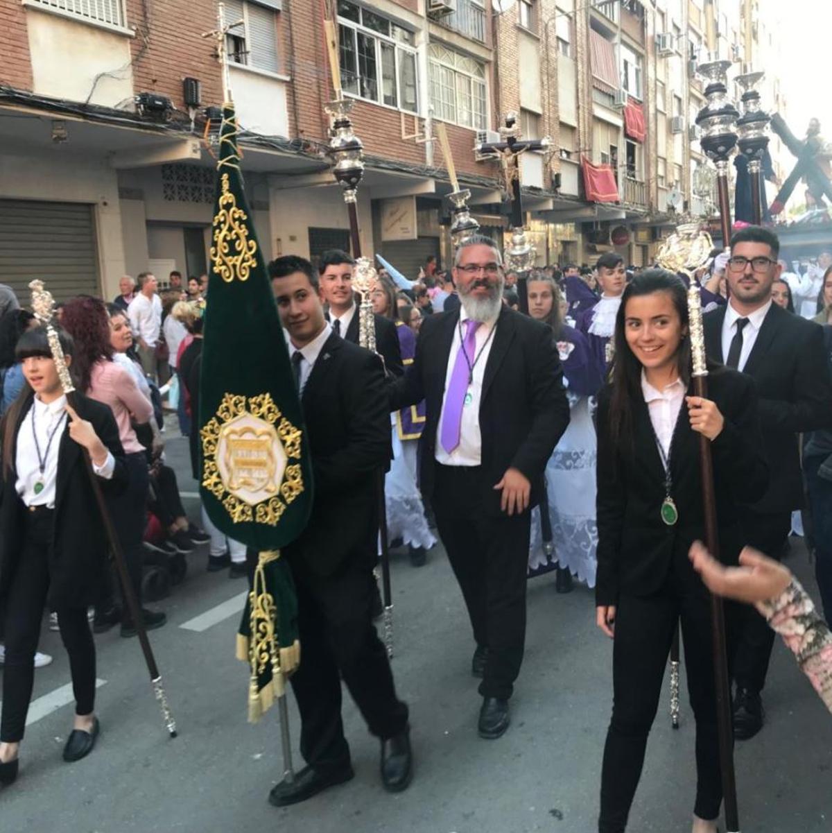 Parte de la representación de El Divino Pastor en la procesión de Luz Y Mar en 2019.