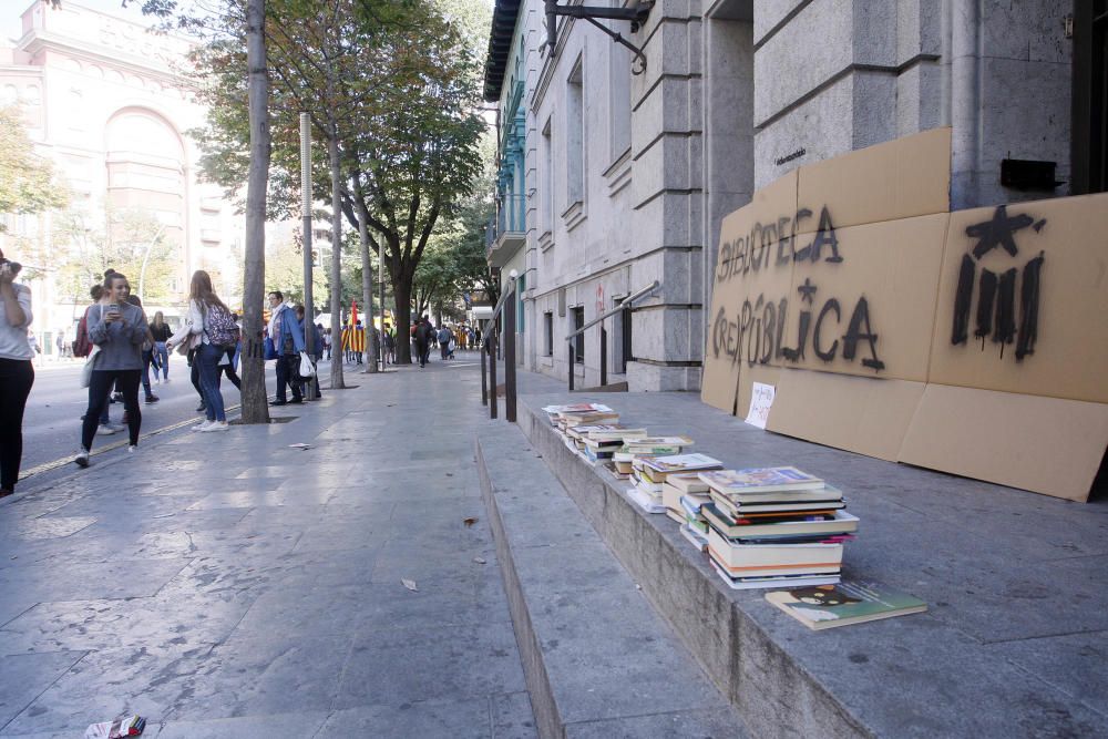 Els estudiants gironins surten al carrer contra l'aplicació de l'article 155