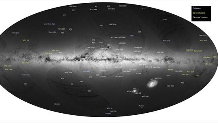 El mapa de la Vía Láctea