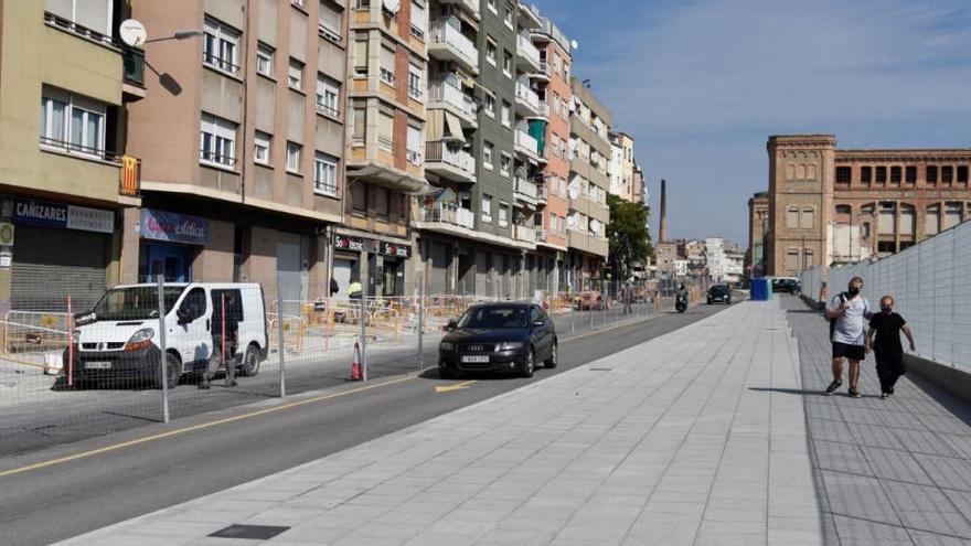 La via de Sant Ignasi en obres, a principis d&#039;octubre |