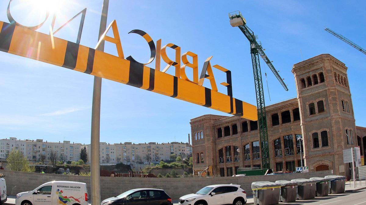 Una vista de la Fàbrica Nova de Manresa, que justament avui fa 100 anys que es va inaugurar