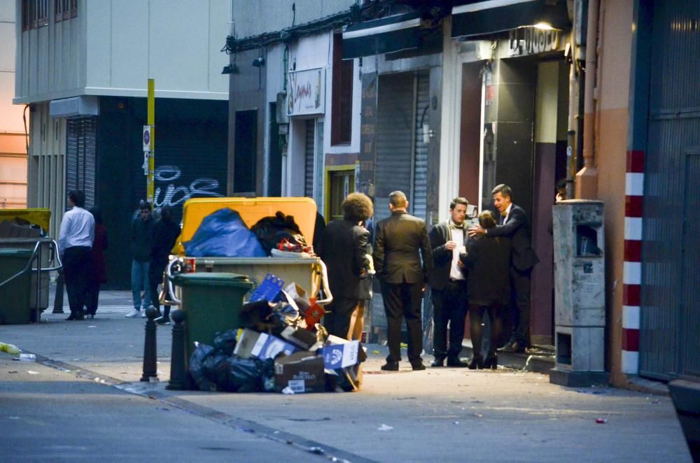 La resaca de la Nochevieja en A Coruña