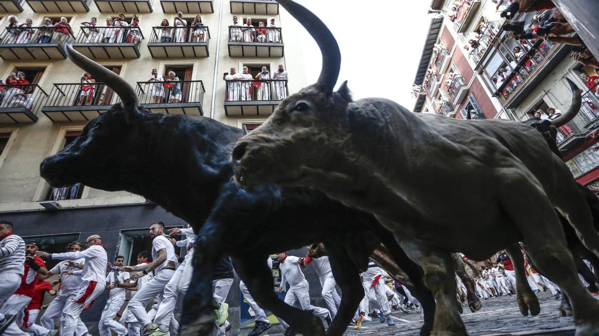 El espectacular operativo de seguridad en Pamplona para los Sanfermines.