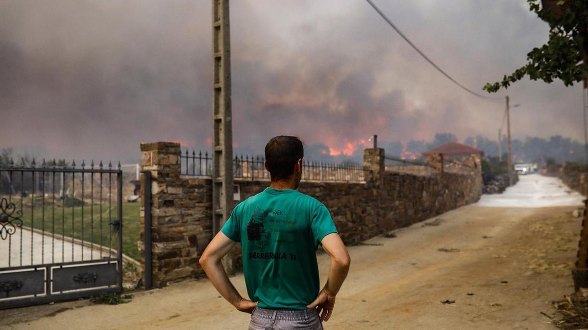 Incendio en Losacio.