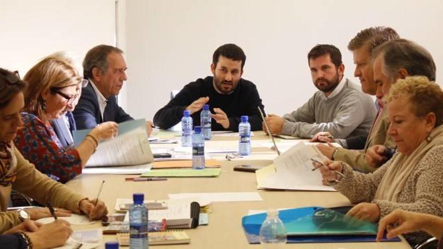 Marzà y Soler, durante su reunión con el concejal Enric Porcar en Castelló.