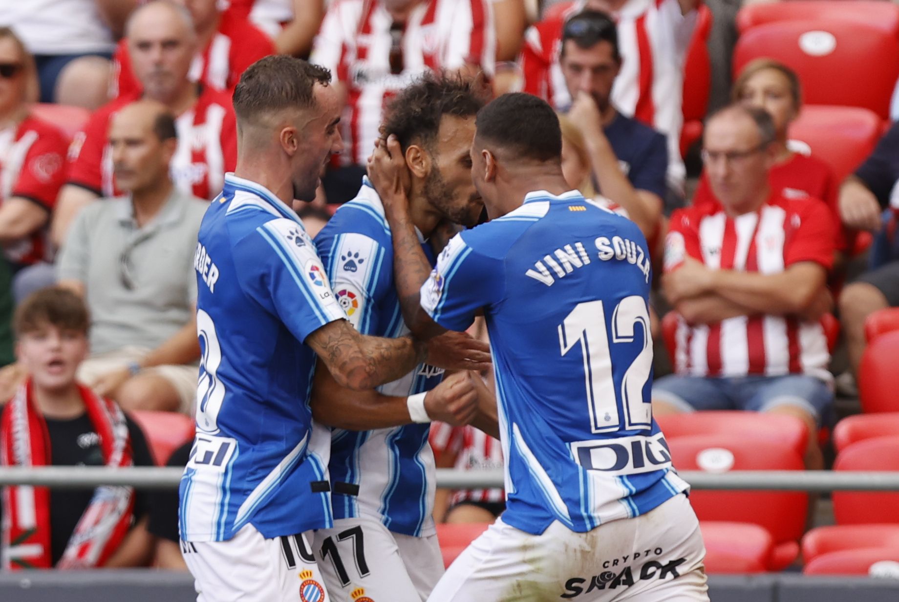 0-1. Braithwaite da aire al Espanyol y apaga la euforia del Athletic