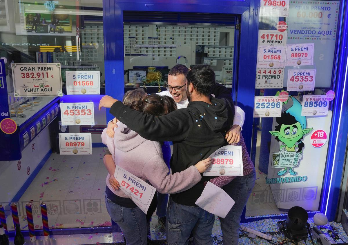 Los premiados de la Lotería de Navidad 2023,.