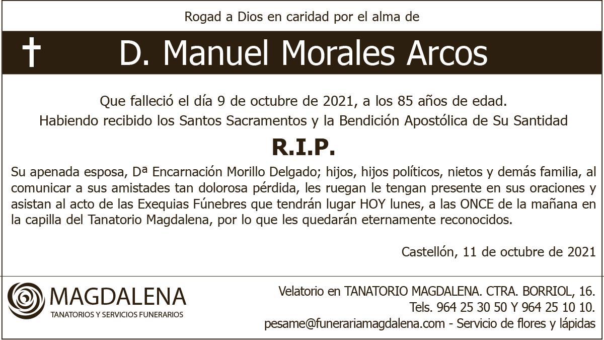 D. Manuel Morales Arcos